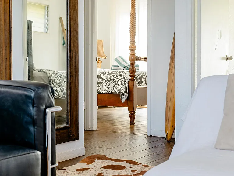 Gather around your cozy living room equipped with high powered air conditioning.