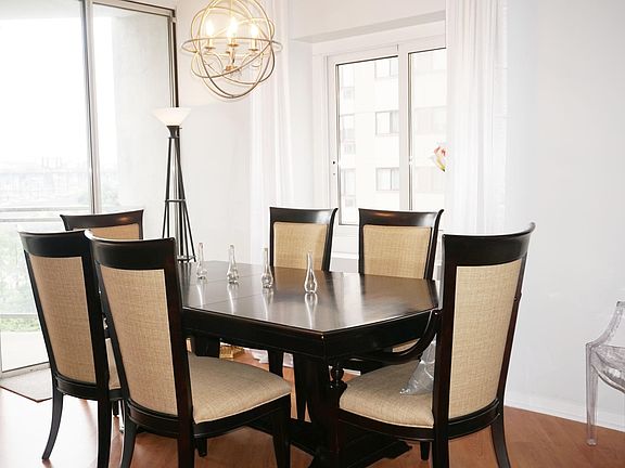 dining area suitable for up to 8-person seating 