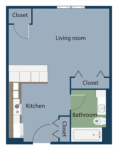 Floor plan Studio