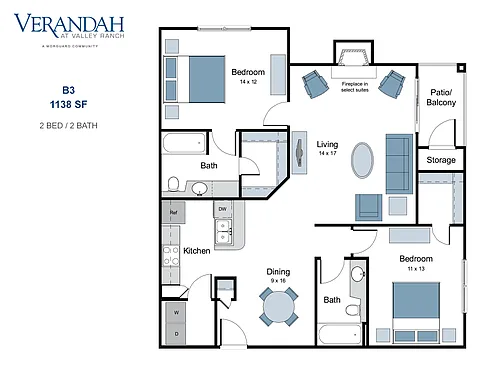 Floor plan B3