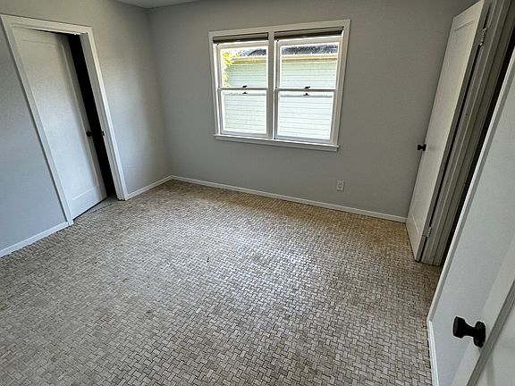 Bedroom with radiant floor heating.