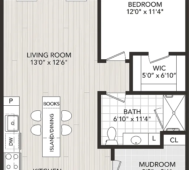 1 Bedroom, 1 Bath 1 Bedroom, 1 Bath