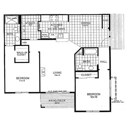 Floor plan Two Bedroom