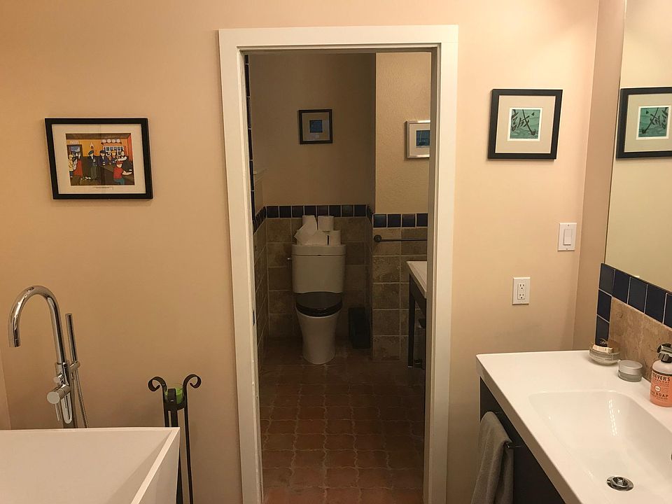 master bathroom (ensuite), 2 sinks, shower, soaking tub, heated floors