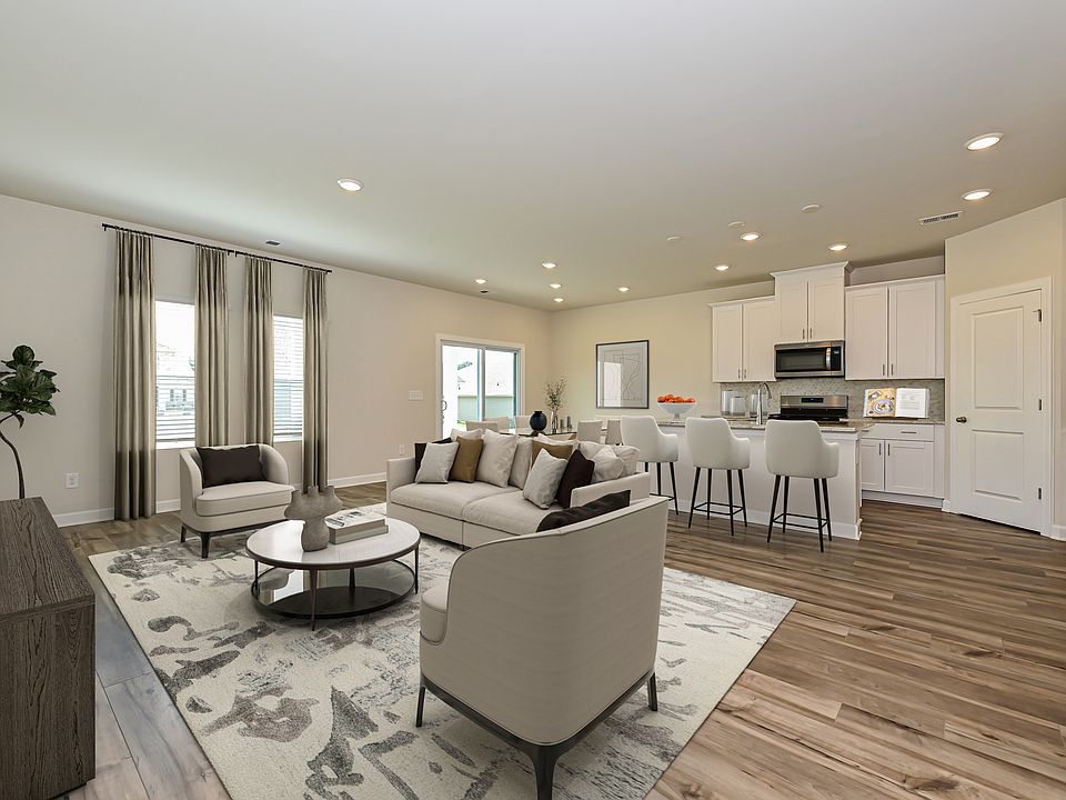 A spacious living room for gatherings and game nights.