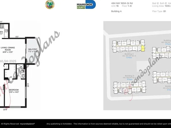 484 NW 165th Street Rd APT A516, Miami, FL 33169