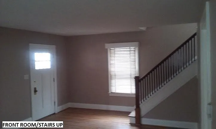 living room to upstairs