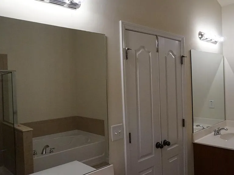 Double vanity in master bathroom