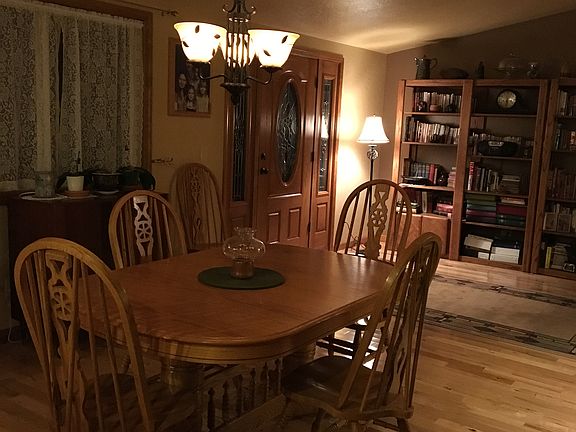 Dining area  and front door 