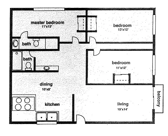 Floor plan 3X2-1253