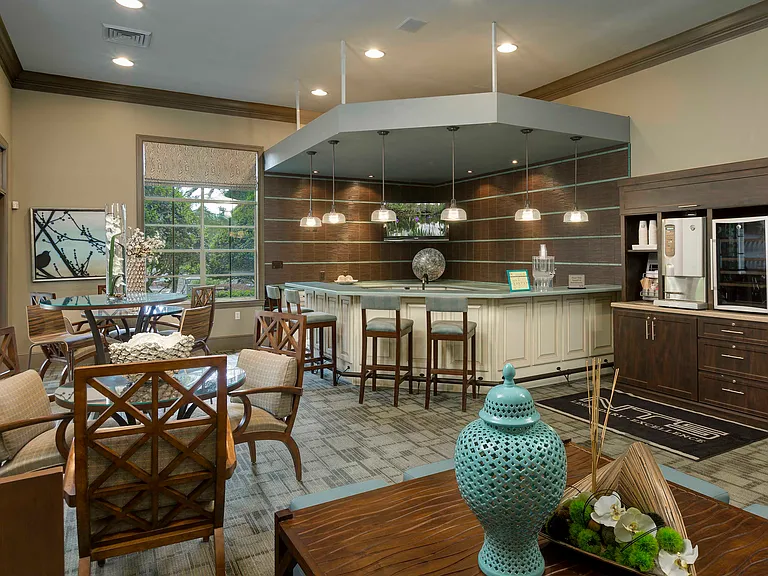 Resident lounge with gourmet coffee bar