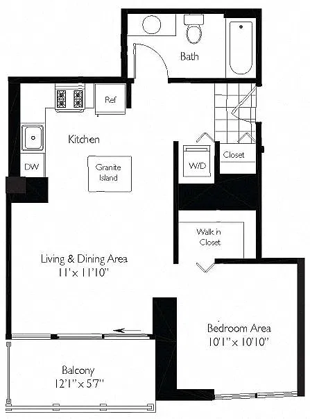 Floor plan CONVERTIBLE 10 - TIDES