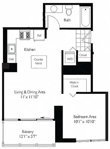 Floor plan CONVERTIBLE 10 - TIDES