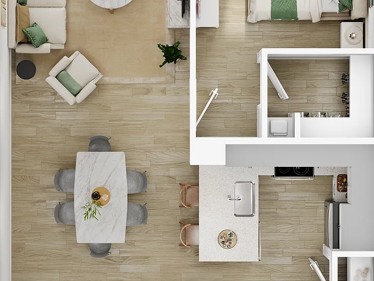 Explore this vibrant urban apartment featuring a seamless layout perfect for contemporary living. Explore this vibrant urban apartment featuring a seamless layout perfect for contemporary living.