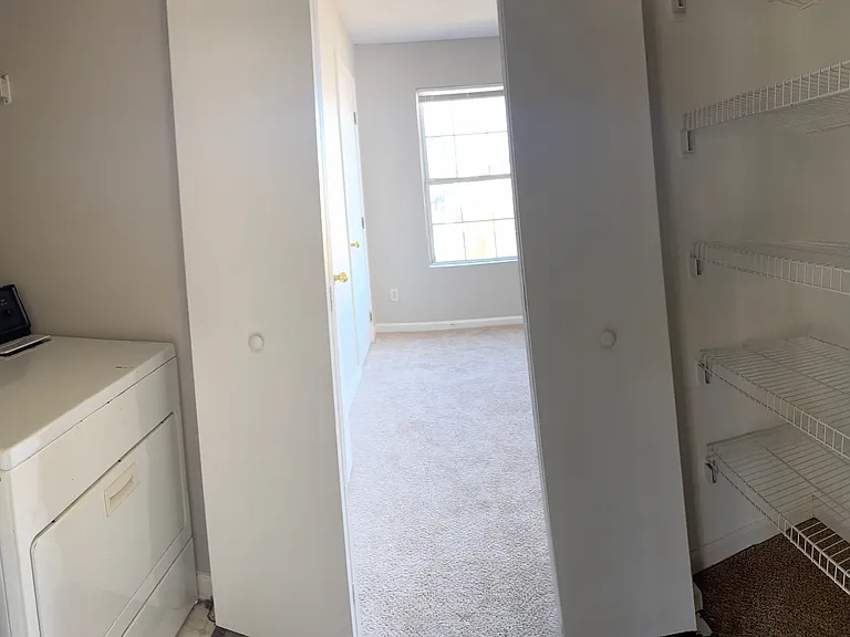 Washer/Dryer and Linens Closets.