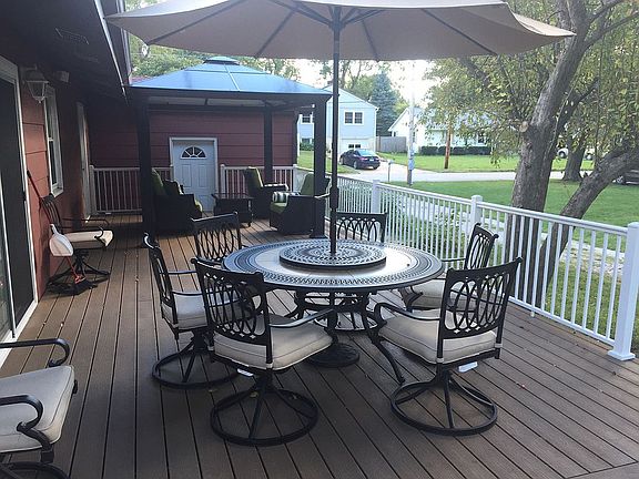 Gazebo west side of deck. 