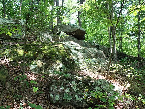 Ridge top rock feature