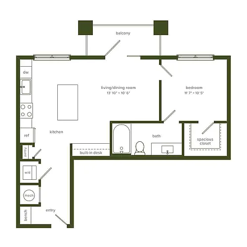 Floor plan A2 1/1