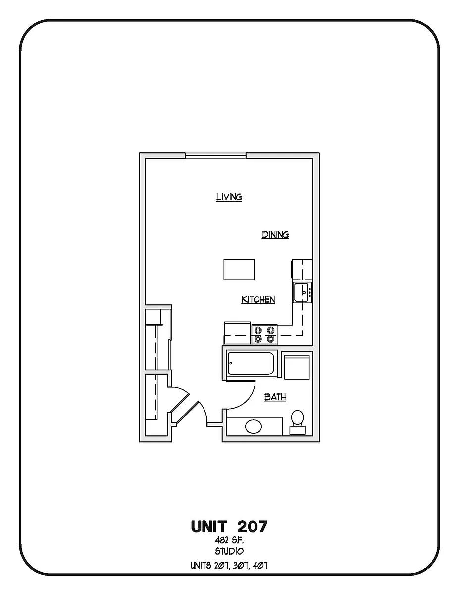 Floor plan Studio