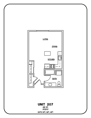 Floor plan Studio