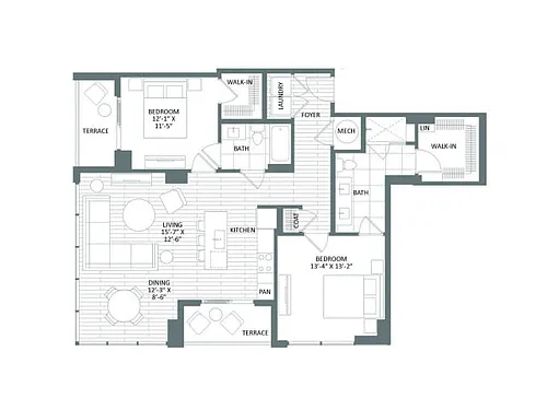 Floor plan E-1
