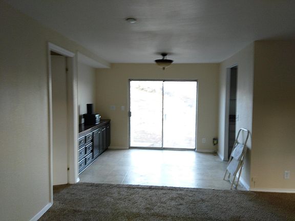 dining room with built in shelves