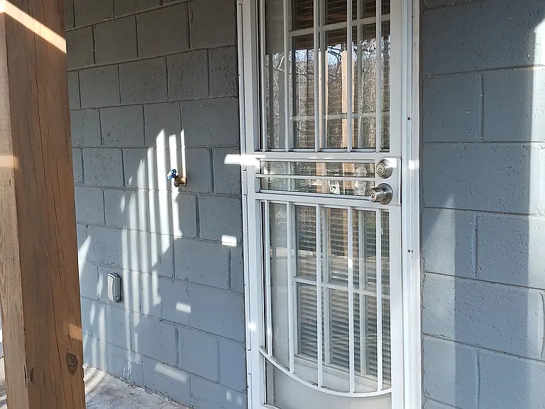 Private entrance to basement apartment