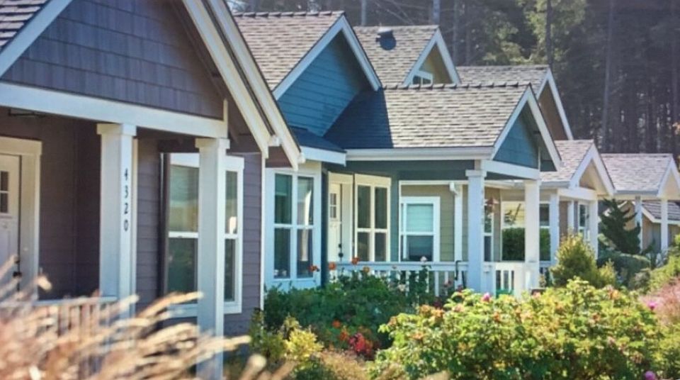 Our house is the blue one - what a great neighborhood!