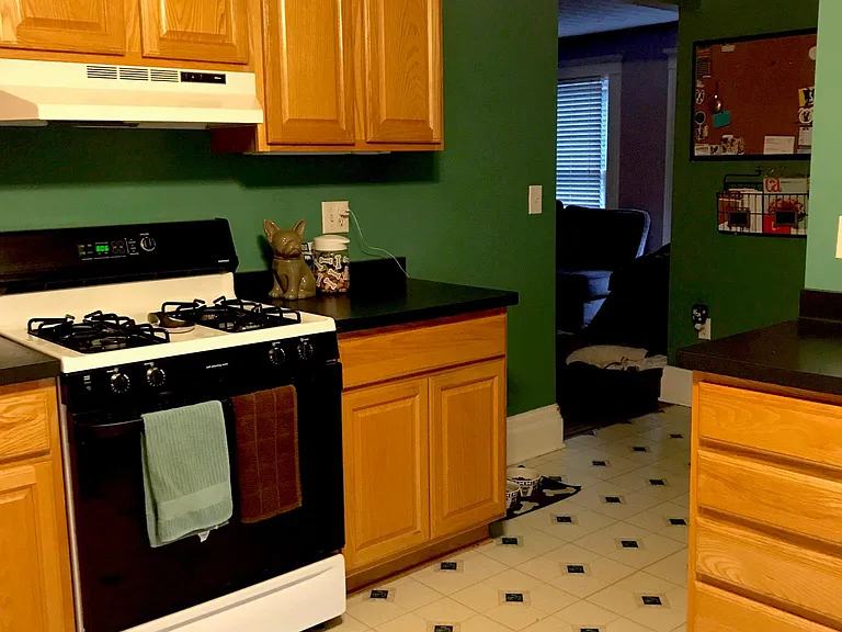 Kitchen with gas range / oven