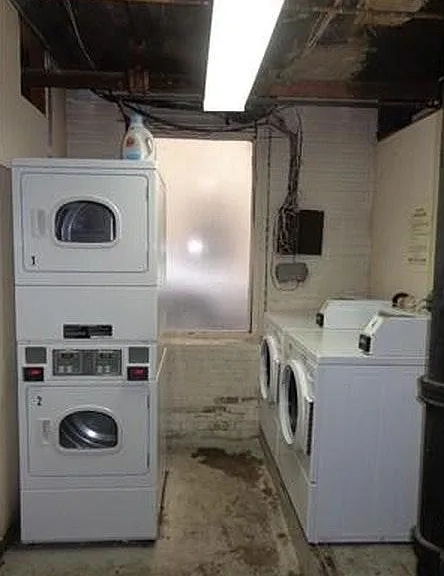 Shared laundry in basement