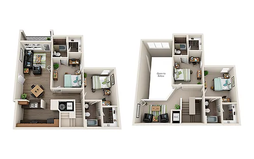 Floor plan 4 Bed / 4 Bath Loft