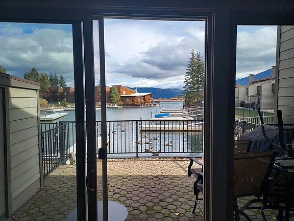 View from lower deck to cove.