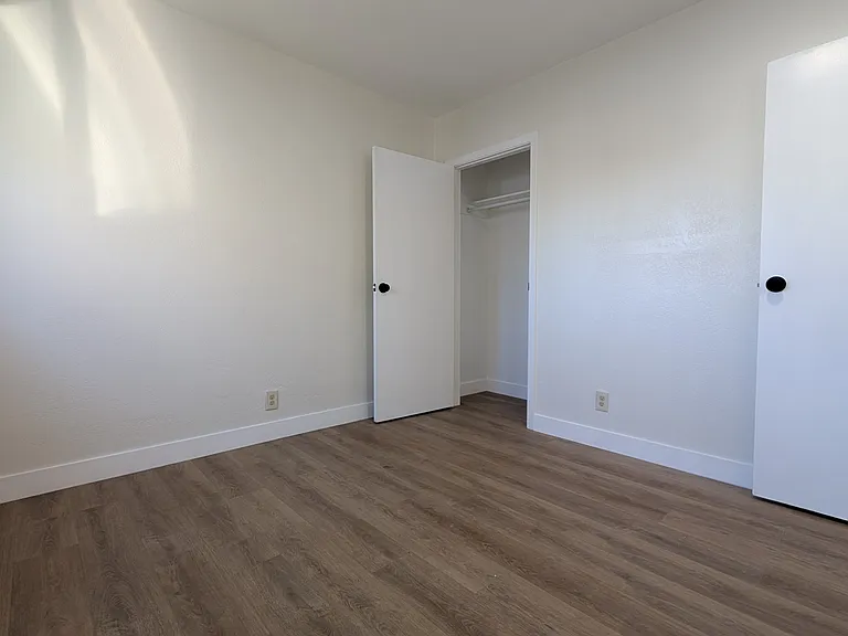 Bedroom one. With closet. Not staged.