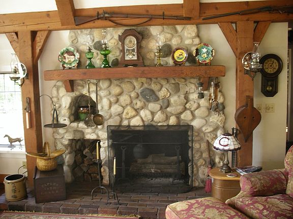 Stone Fireplace