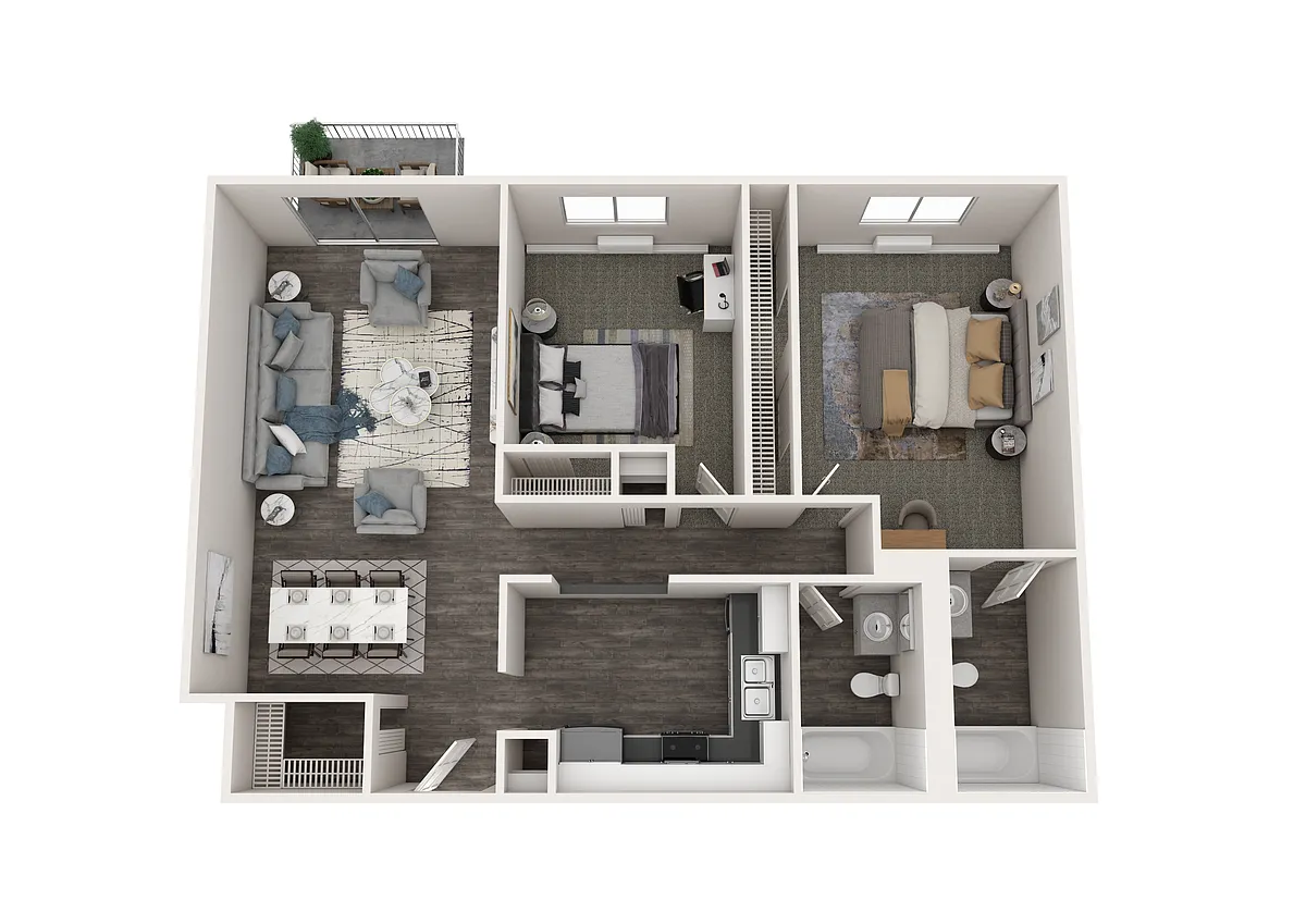 Floor plan Wells - Renovated