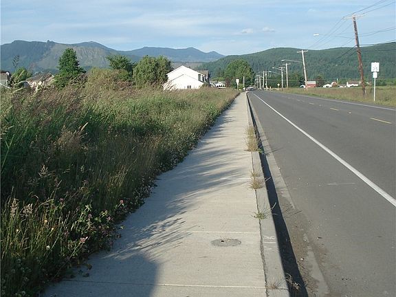 Sidewalk looking east