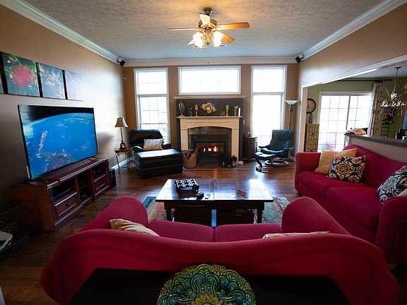 living room / fireplace