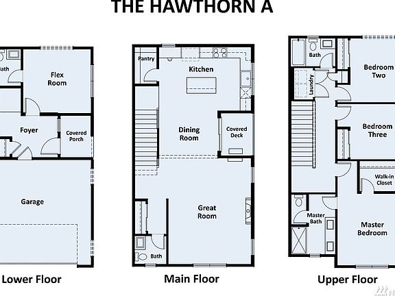 Floor Plan is of the Hawthorn A Plan