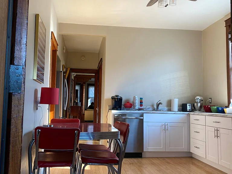 Kitchen with view toward Dining/Living Rooms