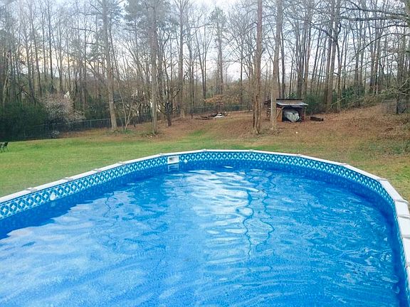 Oval above ground pool 
