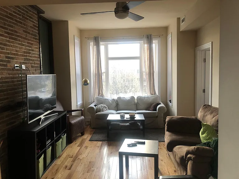 Looking into living room from dining room.