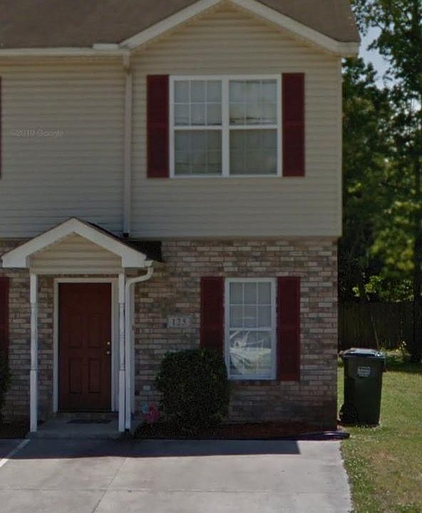 Front of townhome - 2 parking spaces