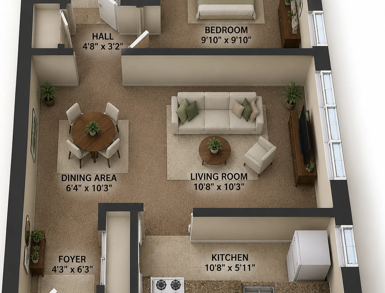 Spacious & Affordable Highland Park 1BR Near St. Kate's Only $1,049! — Photo 3