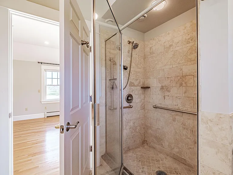 Tile walk in shower - master suite