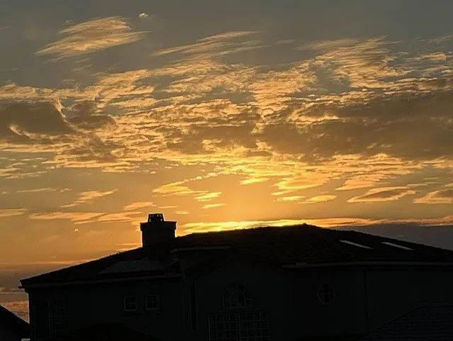 Sunset from house