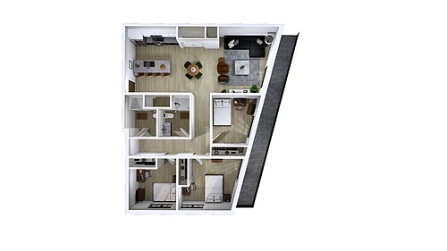 Floor plan 3 Bedroom