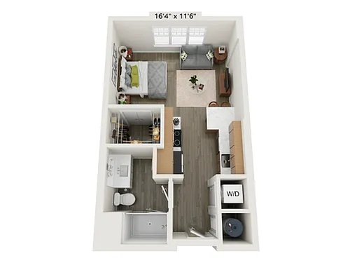 Floor plan Studio B