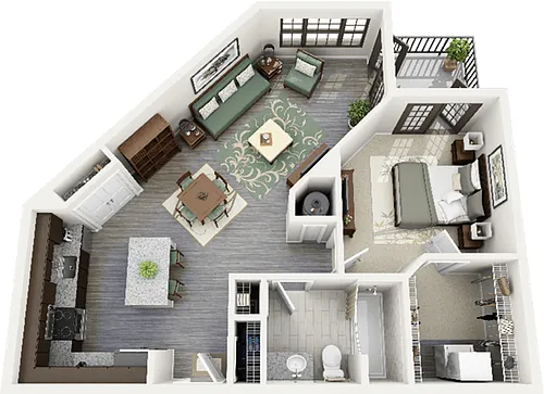 Floor plan Montgomery Renovated