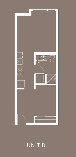 Floor plan Open 1 Bed C