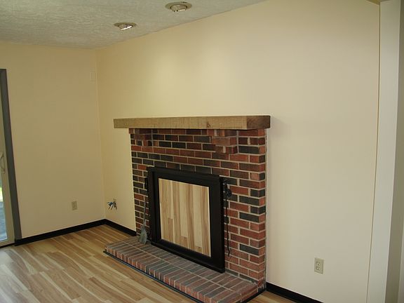 Family room fireplace